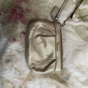 Gold Coach Wristlet